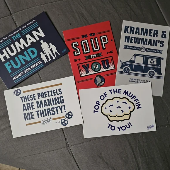 6 Funko Pop Seinfeld Vinyl Figures Set and A Box Of Random Items - Picture 8 of 16